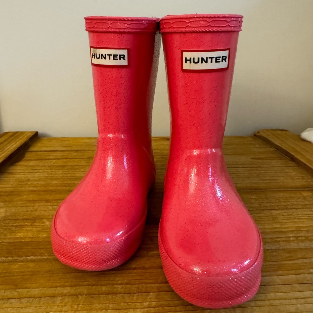 Toddler Hunter Boots in Pink Size 7
